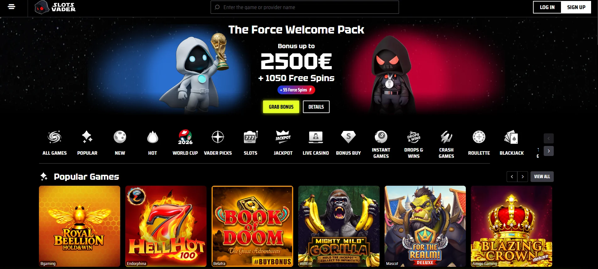 slotsvader main page